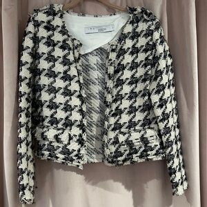 IRO Women's Monochrome Houndstooth Blazer